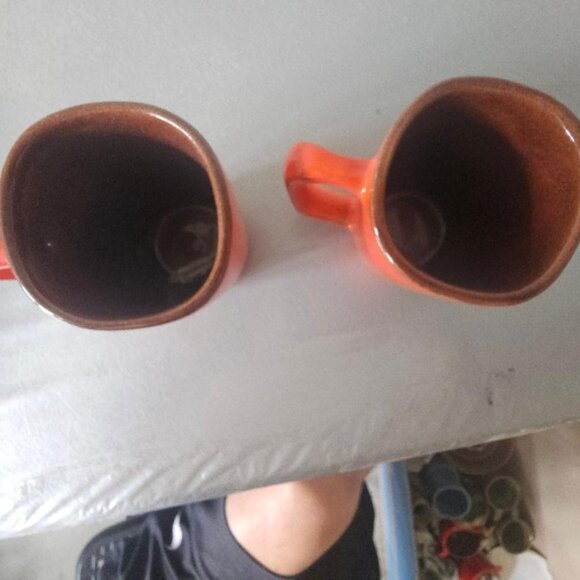 Pair of Frankoma Child Mugs with Mouse on Front - 257C - Picture 4 of 4